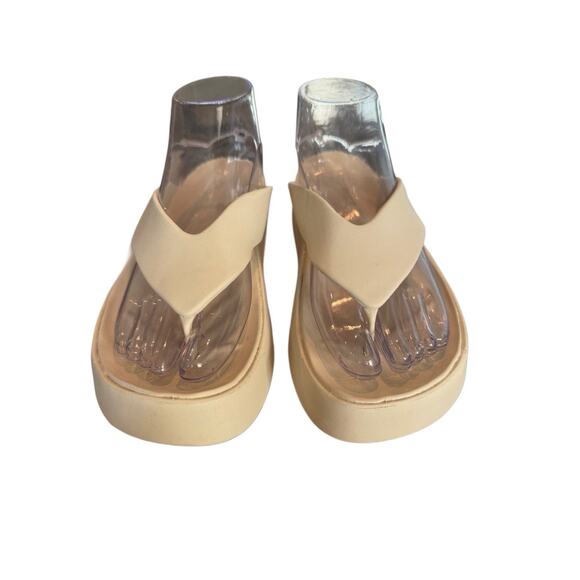 Crocs Women's Size 9W Getaway Platform Flip Flops - Stucco Colorway 🐊☀️ - Picture 3 of 9